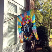 Load image into Gallery viewer, Black Labrador Hippie Dawg House Flag