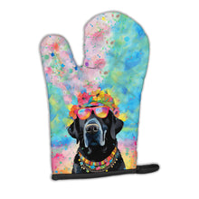 Load image into Gallery viewer, Black Labrador Hippie Dawg Oven Mitt