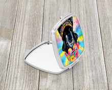 Load image into Gallery viewer, Black Labrador Hippie Dawg Compact Mirror – Stylish Purse Mirror with Artistic Covers