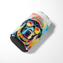 Load image into Gallery viewer, Black Labrador Hippie Dawg Can or Bottle Hugger