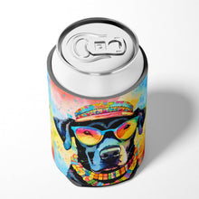 Load image into Gallery viewer, Black Labrador Hippie Dawg Can or Bottle Hugger