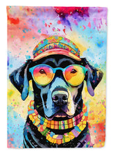 Load image into Gallery viewer, Black Labrador Hippie Dawg House Flag