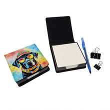 Load image into Gallery viewer, Black Labrador Hippie Dawg PU Leather Note Paper Holder