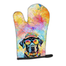 Load image into Gallery viewer, Black Labrador Hippie Dawg Oven Mitt