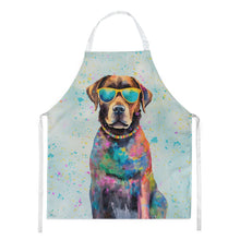 Load image into Gallery viewer, Chocolate Labrador Hippie Dawg Apron – Artist-Designed Kitchen, BBQ &amp; Craft Apron