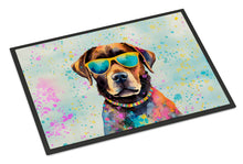 Load image into Gallery viewer, Chocolate Labrador Hippie Dawg Doormat - 24x36 Decorative Floor Mat – Indoor/Outdoor Rug with Artistic Flair