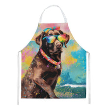 Load image into Gallery viewer, Chocolate Labrador Hippie Dawg Apron – Artist-Designed Kitchen, BBQ &amp; Craft Apron