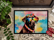Load image into Gallery viewer, Chocolate Labrador Hippie Dawg Doormat - 18X27 Indoor / Outdoor Rug | Made in USA
