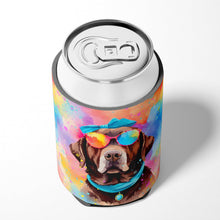 Load image into Gallery viewer, Chocolate Labrador Hippie Dawg Can or Bottle Hugger