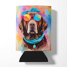 Load image into Gallery viewer, Chocolate Labrador Hippie Dawg Can or Bottle Hugger