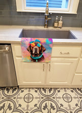 Load image into Gallery viewer, Chocolate Labrador Hippie Dawg Kitchen Towel
