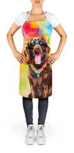 Load image into Gallery viewer, Chocolate Labrador Hippie Dawg Apron – Artist-Designed Kitchen, BBQ &amp; Craft Apron