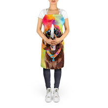 Load image into Gallery viewer, Chocolate Labrador Hippie Dawg Apron – Artist-Designed Kitchen, BBQ &amp; Craft Apron