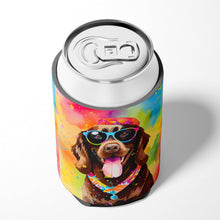 Load image into Gallery viewer, Chocolate Labrador Hippie Dawg Can or Bottle Hugger