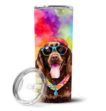 Load image into Gallery viewer, Chocolate Labrador Hippie Dawg Stainless Steel Skinny Tumbler
