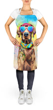 Load image into Gallery viewer, Chocolate Labrador Hippie Dawg Apron – Artist-Designed Kitchen, BBQ &amp; Craft Apron
