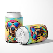 Load image into Gallery viewer, Chocolate Labrador Hippie Dawg Can or Bottle Hugger