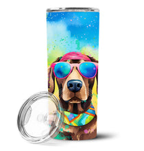 Load image into Gallery viewer, Chocolate Labrador Hippie Dawg Stainless Steel Skinny Tumbler