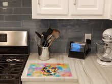 Load image into Gallery viewer, Yellow Labrador Hippie Dawg Glass Cutting Boards – Durable, Decorative Kitchen Art Large