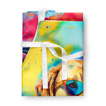 Load image into Gallery viewer, Yellow Labrador Hippie Dawg Apron – Artist-Designed Kitchen, BBQ &amp; Craft Apron