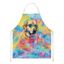 Load image into Gallery viewer, Yellow Labrador Hippie Dawg Apron – Artist-Designed Kitchen, BBQ &amp; Craft Apron