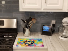 Load image into Gallery viewer, Yellow Labrador Hippie Dawg Glass Cutting Boards – Durable, Decorative Kitchen Art Large