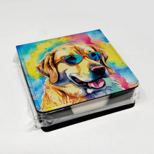 Load image into Gallery viewer, Yellow Labrador Hippie Dawg PU Leather Note Paper Holder