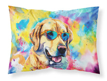 Load image into Gallery viewer, Yellow Labrador Hippie Dawg Standard Pillowcase – Artistic Decorative Front, White Back