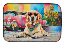 Load image into Gallery viewer, Yellow Labrador Hippie Dawg Dish Drying Mat
