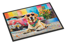Load image into Gallery viewer, Yellow Labrador Hippie Dawg Doormat - 18X27 Indoor / Outdoor Rug | Made in USA