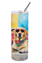 Load image into Gallery viewer, Yellow Labrador Hippie Dawg Stainless Steel Skinny Tumbler