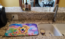 Load image into Gallery viewer, Yellow Labrador Hippie Dawg Dish Drying Mat