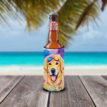 Load image into Gallery viewer, Yellow Labrador Hippie Dawg Slim Can Huggers – Fun, Functional Drink Coolers for Every Occasion
