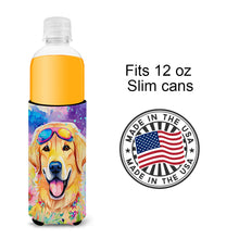 Load image into Gallery viewer, Yellow Labrador Hippie Dawg Slim Can Huggers – Fun, Functional Drink Coolers for Every Occasion
