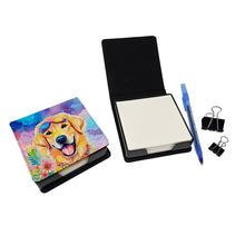 Load image into Gallery viewer, Yellow Labrador Hippie Dawg PU Leather Note Paper Holder