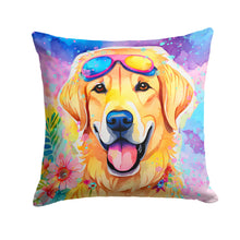 Load image into Gallery viewer, Yellow Labrador Hippie Dawg Fabric Decorative Pillow