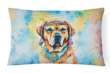 Load image into Gallery viewer, Mastiff Hippie Dawg Fabric Decorative Pillow