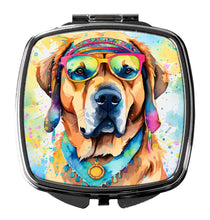 Load image into Gallery viewer, Mastiff Hippie Dawg Compact Mirror – Stylish Purse Mirror with Artistic Covers