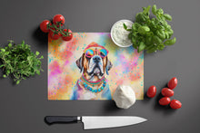 Load image into Gallery viewer, Mastiff Hippie Dawg Glass Cutting Boards – Durable, Decorative Kitchen Art Large