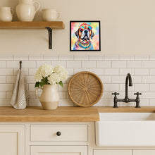Load image into Gallery viewer, Mastiff Hippie Dawg Framed Metal Print