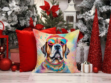 Load image into Gallery viewer, Mastiff Hippie Dawg Throw Pillow - 14x14 Decorative Pillow – Art for Your Home &amp; Patio