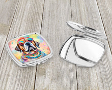 Load image into Gallery viewer, Mastiff Hippie Dawg Compact Mirror – Stylish Purse Mirror with Artistic Covers