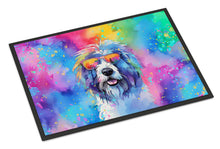 Load image into Gallery viewer, Old English Sheepdog Hippie Dawg Doormat - 24x36 Decorative Floor Mat – Indoor/Outdoor Rug with Artistic Flair
