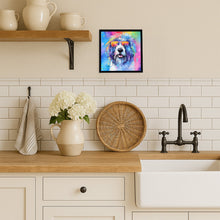 Load image into Gallery viewer, Old English Sheepdog Hippie Dawg Framed Metal Print