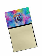 Load image into Gallery viewer, Old English Sheepdog Hippie Dawg Sticky Note Holder- Refiilable Desk Accessory Note Pad