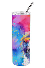 Load image into Gallery viewer, Old English Sheepdog Hippie Dawg Stainless Steel Skinny Tumbler