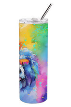 Load image into Gallery viewer, Old English Sheepdog Hippie Dawg Stainless Steel Skinny Tumbler