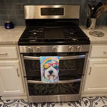 Load image into Gallery viewer, Old English Sheepdog Hippie Dawg Kitchen Towel