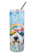 Load image into Gallery viewer, Old English Sheepdog Hippie Dawg Stainless Steel Skinny Tumbler