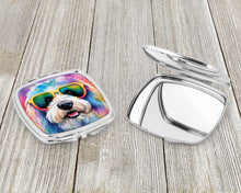 Load image into Gallery viewer, Old English Sheepdog Hippie Dawg Compact Mirror – Stylish Purse Mirror with Artistic Covers
